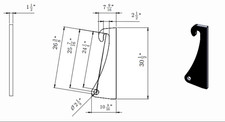 Blank Volvo Quick Attach for Volvo Loader mounts Sold as a pair w/ears and block picture