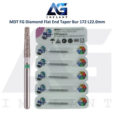 MDT Dental FG Diamond Coated Flat End Taper Burs 172 L22.0mm Crown Preparation picture