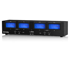 Douk Audio VU4 Four Analog VU Meter RCA/XLR Switcher Box Stereo Audio Splitter picture