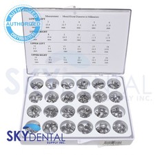 Dental Aluminum Temporary Molar Crown Kit (96pcs) *** size #1-24 picture