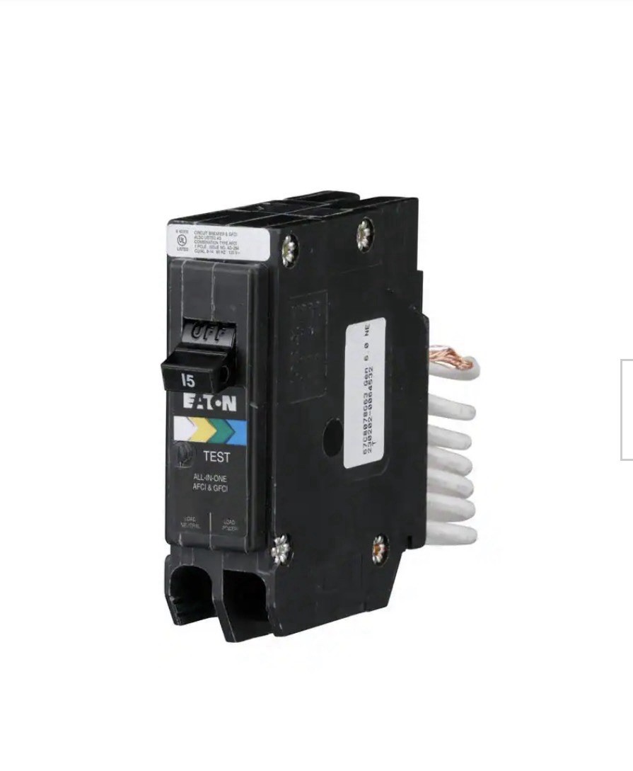 Eaton BRN115A1CS 15-Amp All In One Breaker AFCI/GFCI