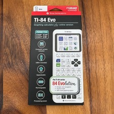 Texas Instruments TI-84 EVO White Internet Graphing Calculator New Open Box picture