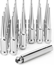 Orion Motor Tech 14x1.5 Lug Nuts Chrome 24 Piece, M14x1.5 Spike Lug Nuts Wheel A picture