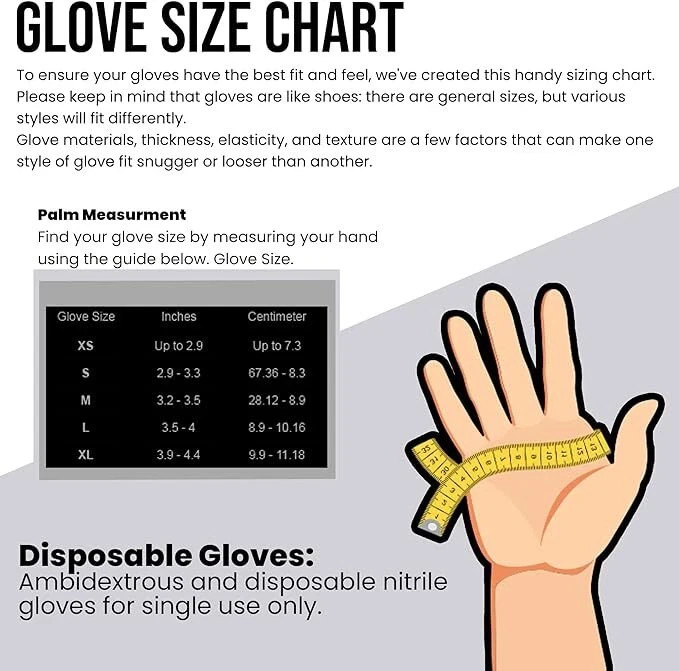 Black Blue Nitrile Gloves Disposable Powder Free Latex Free Medical Exam XS-2XL Black Blue Nitrile Gloves Disposable Powder Free Latex Free Medical Exam XS-2XL
