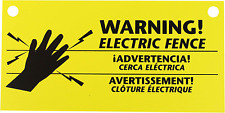 Zareba 680828 WS3 3-Pack Electric Fence Warning, 3 Signs picture