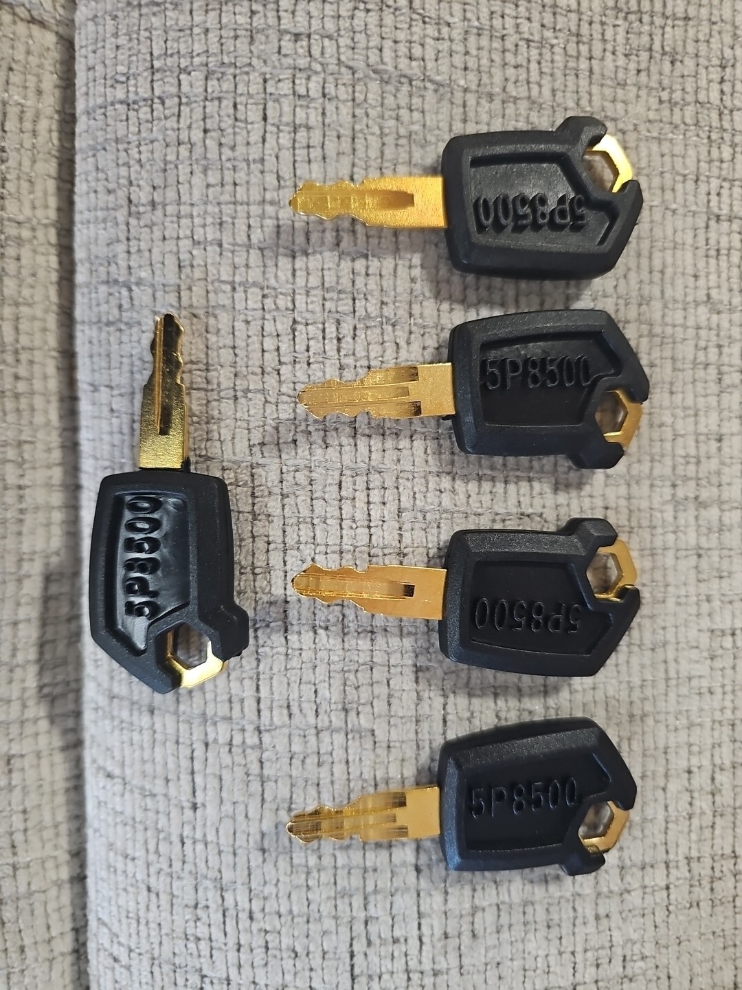 5PCS Ignition Keys 5P8500 5P-8500 for Caterpillar Heavy Equipment CAT Loaders 5PCS Ignition Keys 5P8500 5P-8500 for Caterpillar Heavy Equipment CAT Loaders