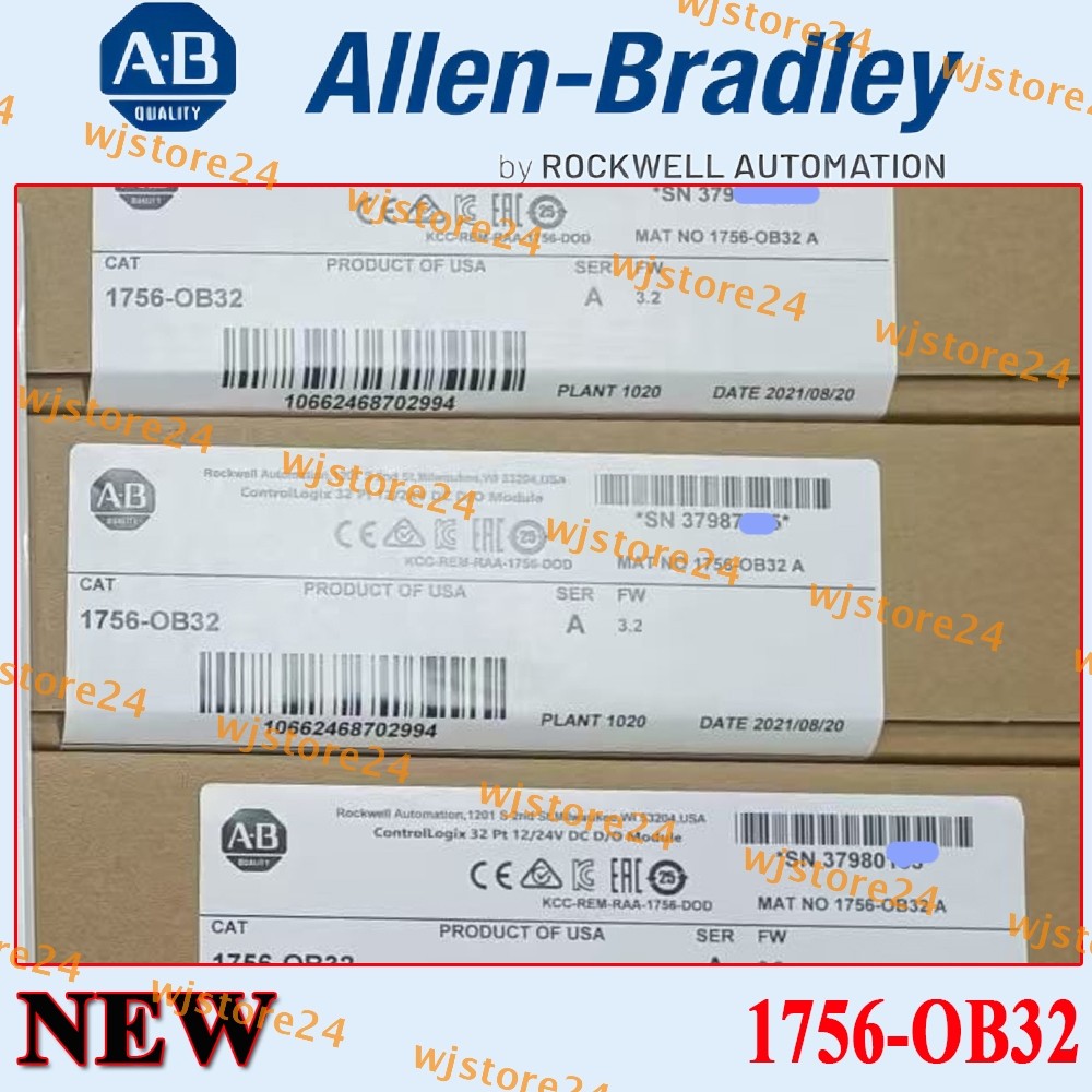 New NEW PLC 1756-OB32 SER A ControlLogix 32 Point D/O Module New NEW PLC 1756-OB32 SER A ControlLogix 32 Point D/O Module