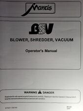 Mantis Little Wonder BSV Handheld Blower Shredder Vacuum Owner & Parts Manual  picture