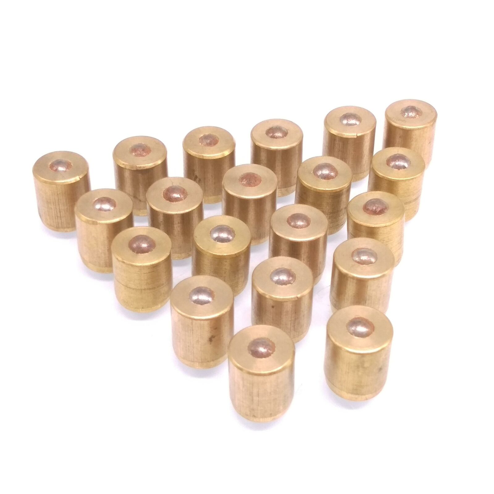 20pcs M10 x 12mm Copper Press In Fit Ball Type Oil Cup Oiler Lathe Engine Motor