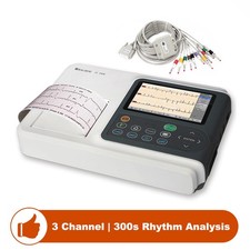 Biocare 12 Lead 3 Channel ECG Machine Interpretive 300s Rhythm & HRV Analysis picture