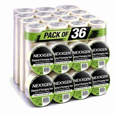 36 Rolls Carton Sealing Clear Packing Tape Box Shipping - 2 mil 1.89