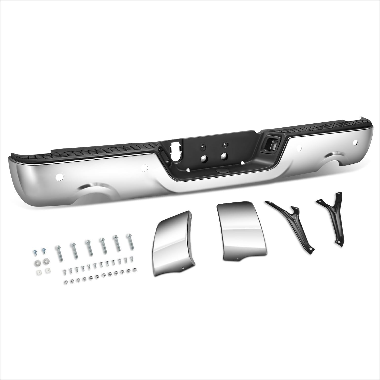 Rear Step Bumper Compatible with 2009-2018 Dodge Ram 1500 & 2019-2024 Ram 1500..