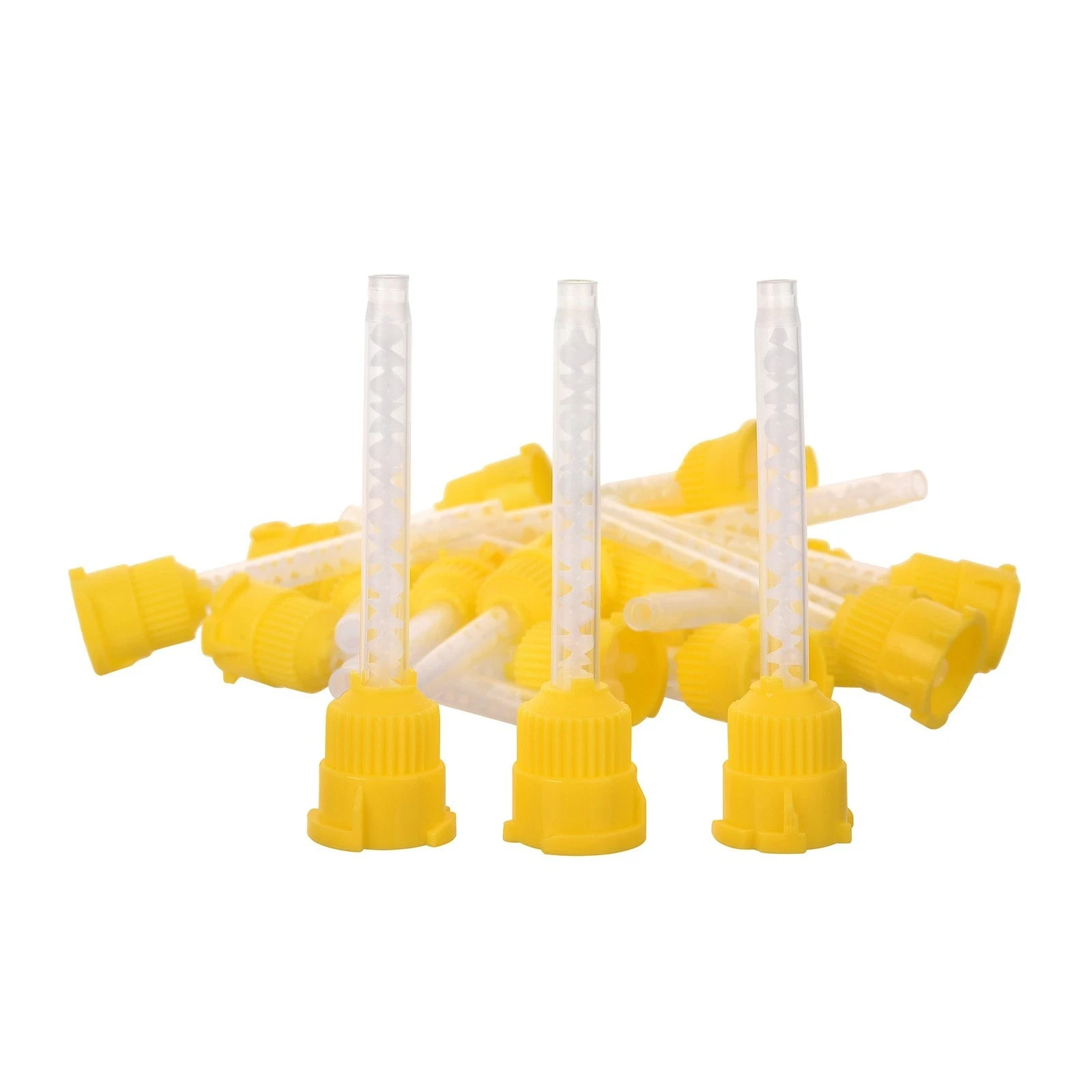 100PCS Dental Mixing Tips for Impression Material C&B Cements Temporary Crowns 100PCS Dental Mixing Tips for Impression Material C&B Cements Temporary Crowns