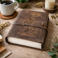 Vintage Leather Writing Journal 7x5