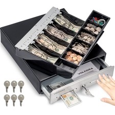 Volcora 13 Manual Push Open Cash Register Drawer for Point of Sale System picture