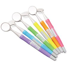 Zirc Dental 50Z364N Crystal HD Mirror Soft Grip #5 Vibrant Assorted 12/Pk picture