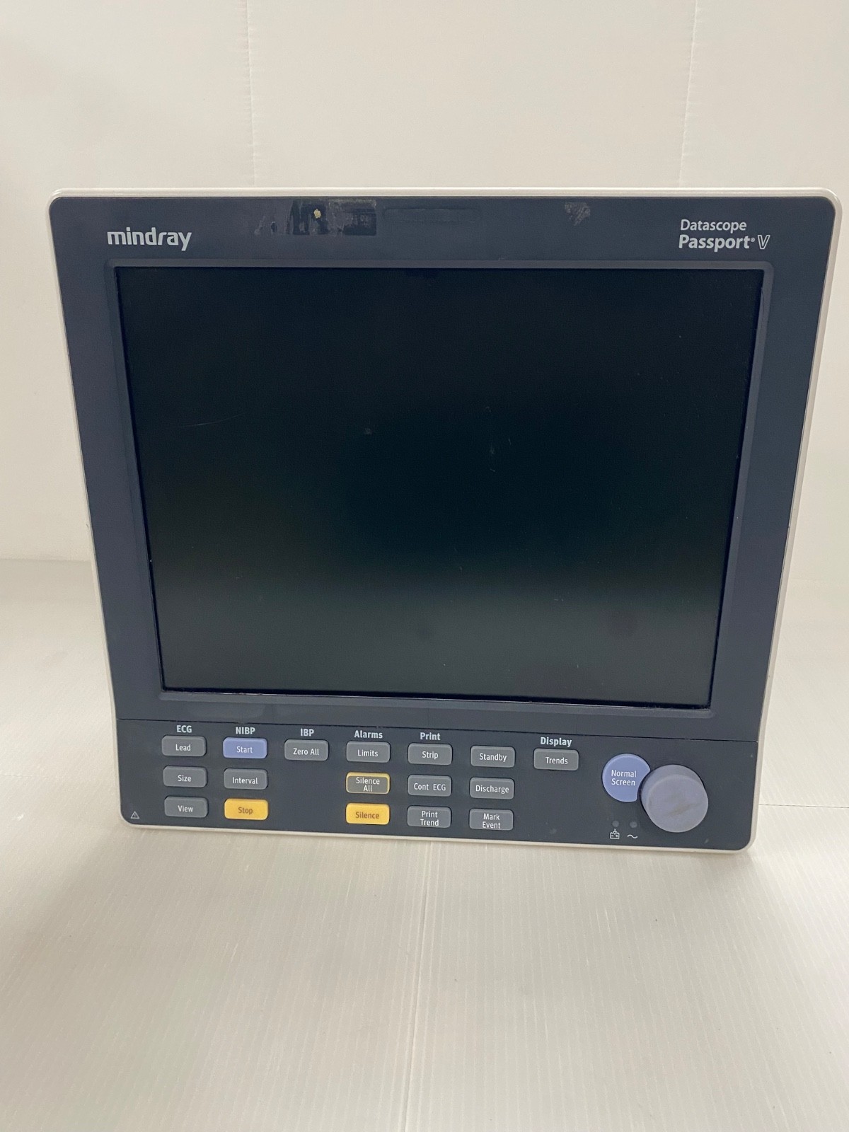 MINDRAY Datascope Passport V Patient Monitor Screen Damage Powers on MINDRAY Datascope Passport V Patient Monitor Screen Damage Powers on
