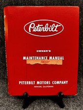 Vintage PETERBILT Owner’s Maintenance Manual Rare Early 1960s Model 282 ST 282ST picture
