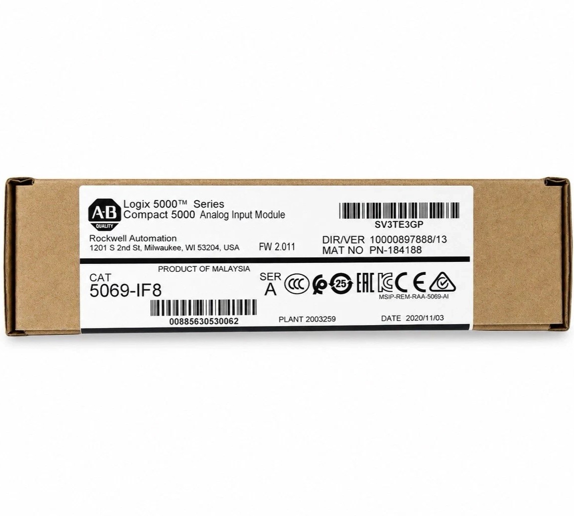 Allen-Bradley 5069-IF8 Compact 5000 Analog Input Card New In Factory Sealed Box Allen-Bradley 5069-IF8 Compact 5000 Analog Input Card New In Factory Sealed Box