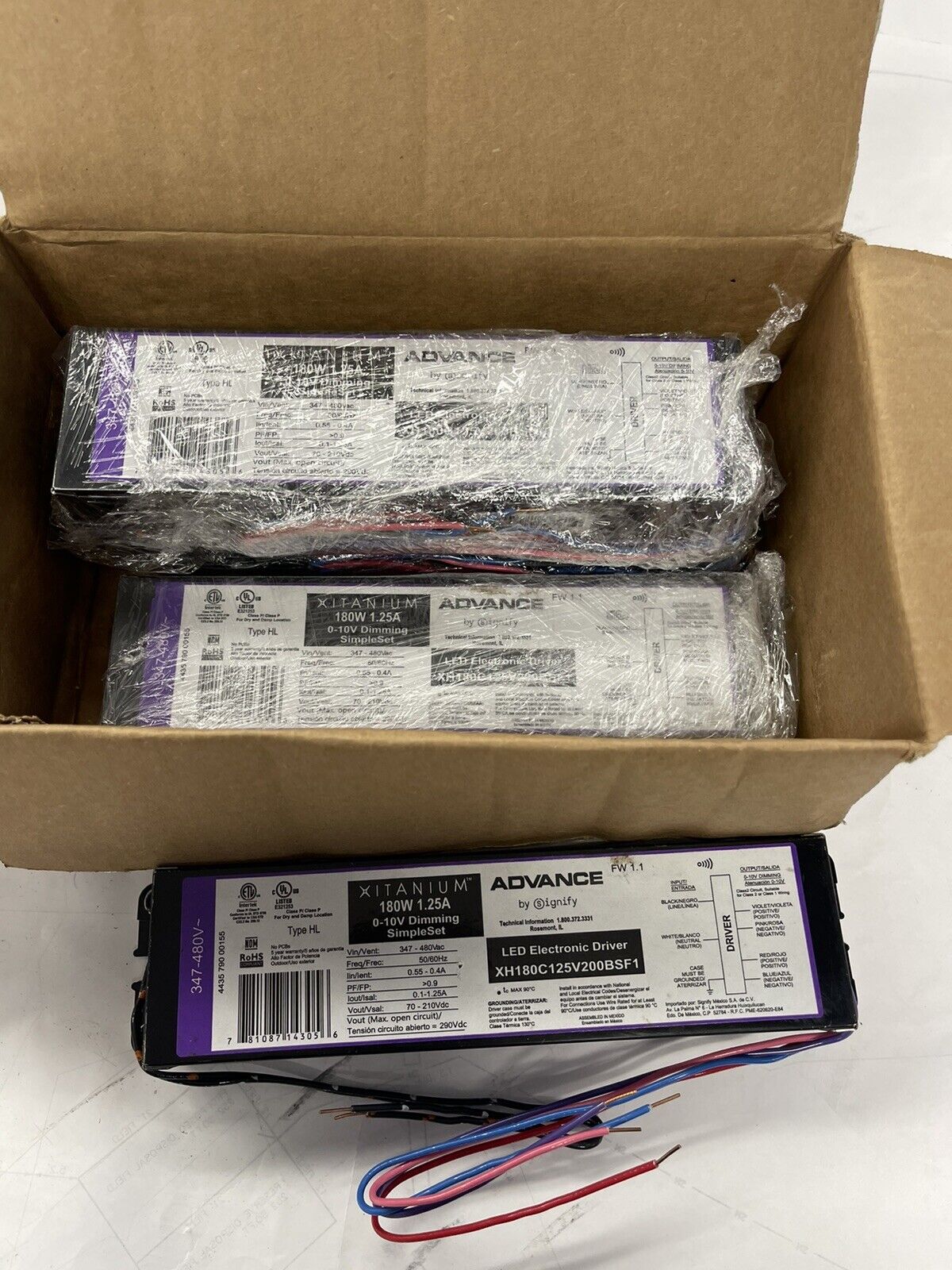 Electrical Ballast RK2 LEDDRIVER 347/480 DSX2DRV014U New in Box