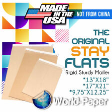 The Original Stay Flats Plus Envelope 3 sizes Rigid Sturdy Mailer Made In Usa #1 picture