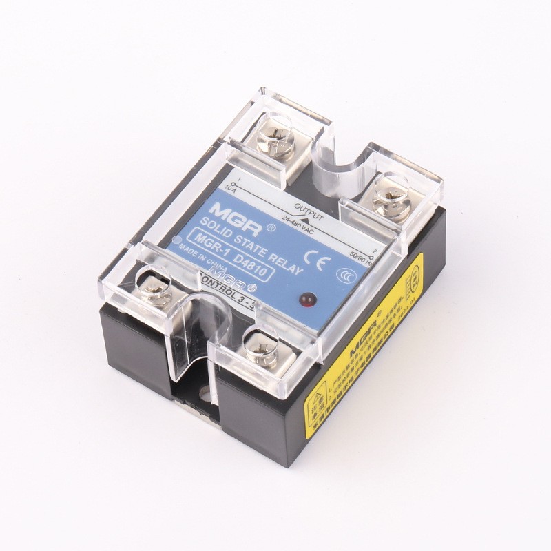 10A Solid State Relay SSR DC-AC Input 3-32V DC Load 24-480V AC D4810