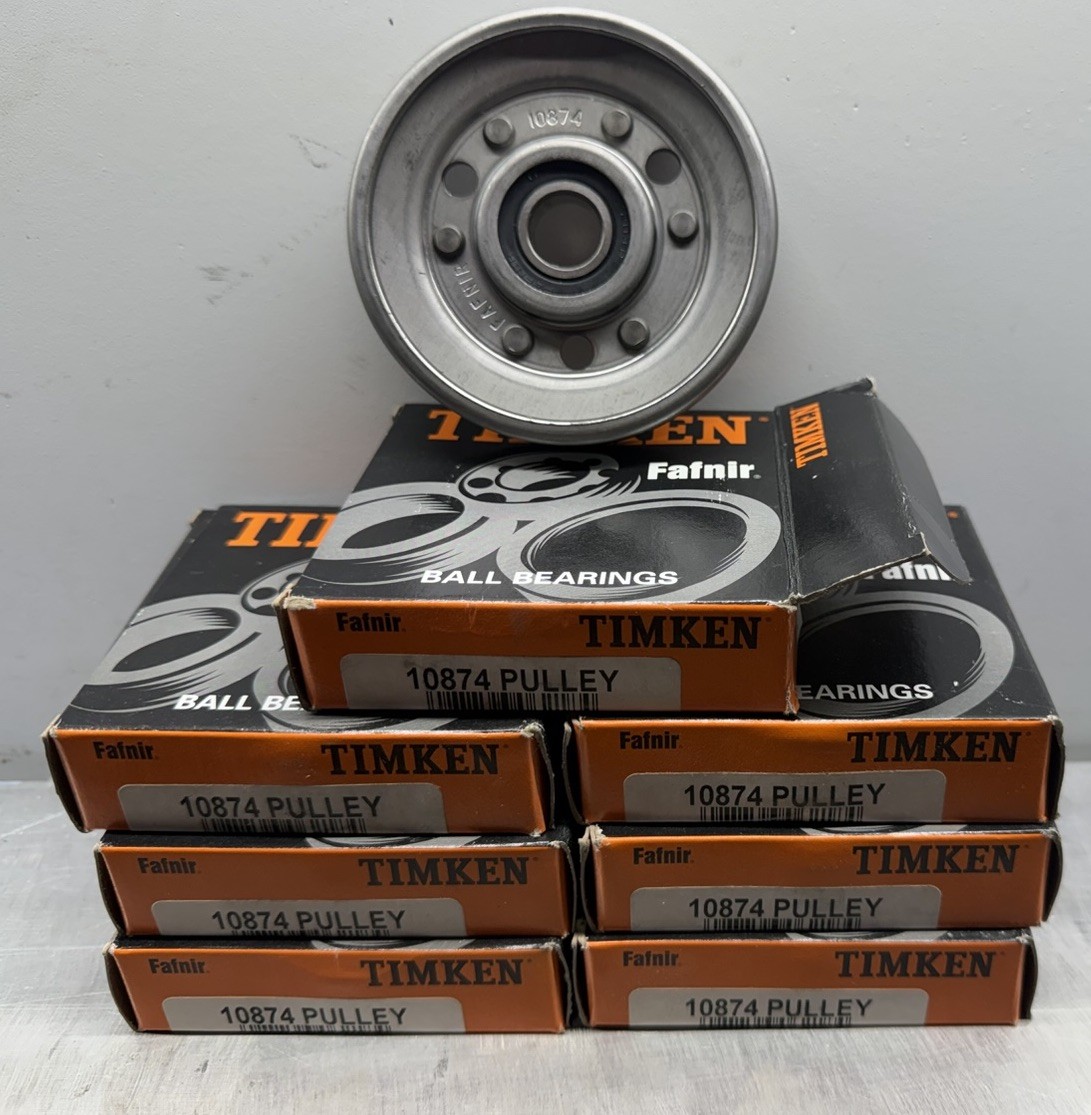 Lot of 7 Timken Fafnir 10874 Pulley Ball Bearings NOS Lot of 7 Timken Fafnir 10874 Pulley Ball Bearings NOS