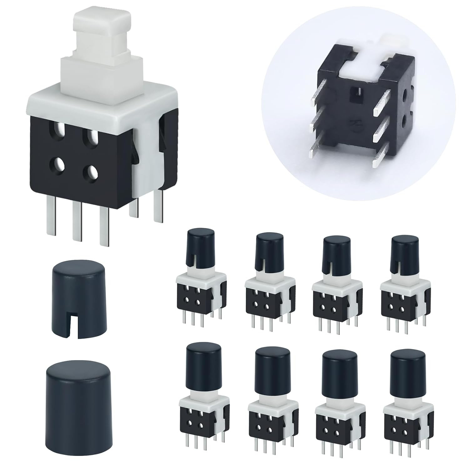 30Pcs Micro Latching Push Button Switch 5.8Mm 0.23 30Pcs Micro Latching Push Button Switch 5.8Mm 0.23