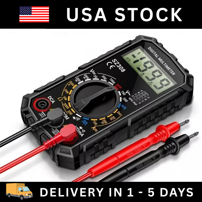 Portable Digital Multimeter AC DC Voltmeter Ammeter Ohmmeter Volt Tester Meter Portable Digital Multimeter AC DC Voltmeter Ammeter Ohmmeter Volt Tester Meter