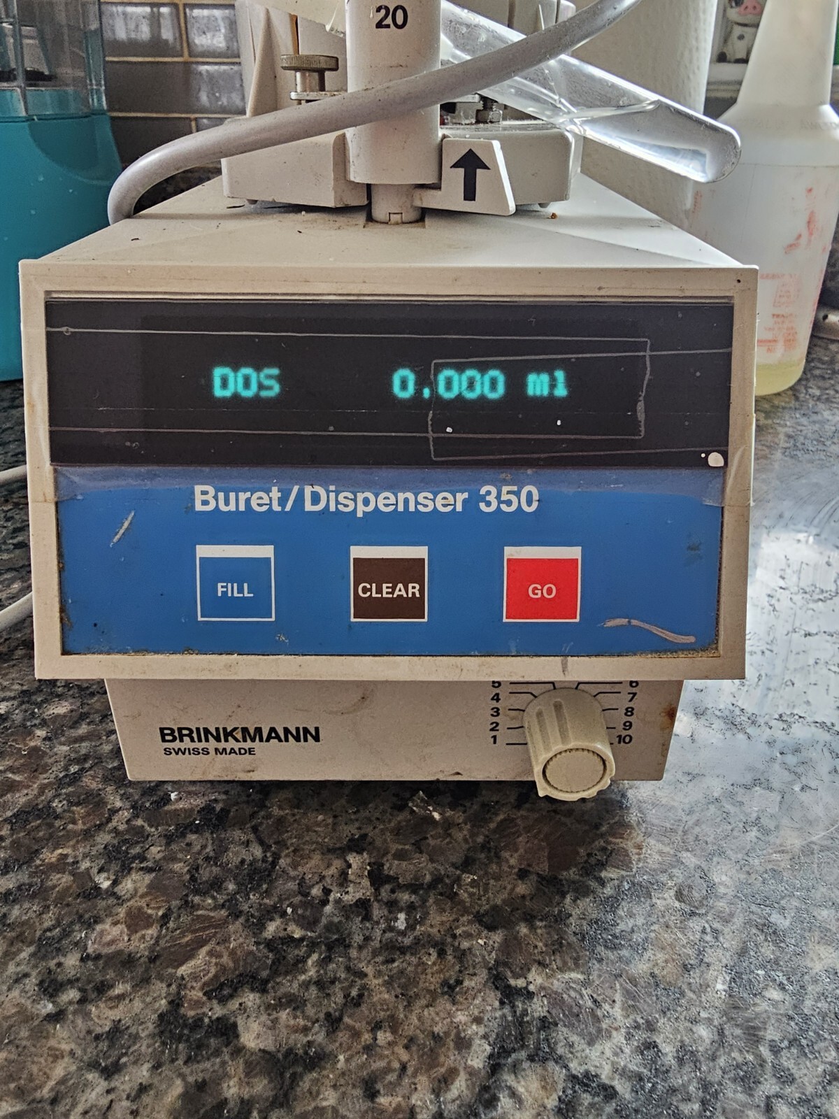 Brinkmann Buret/Dispenser 350, 240V, 15VA, 50/60Hz Brinkmann Buret/Dispenser 350, 240V, 15VA, 50/60Hz