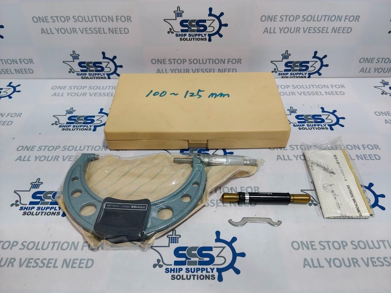 Mitutoyo 103-141 Outside Micrometer 100-125mm 0.01mm (New) Mitutoyo 103-141 Outside Micrometer 100-125mm 0.01mm (New)