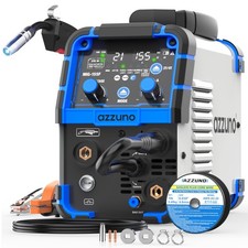 AZZUNO Aluminum MIG Welder 155A, 110V/220V 5-in-1 Wire Feed Welder picture