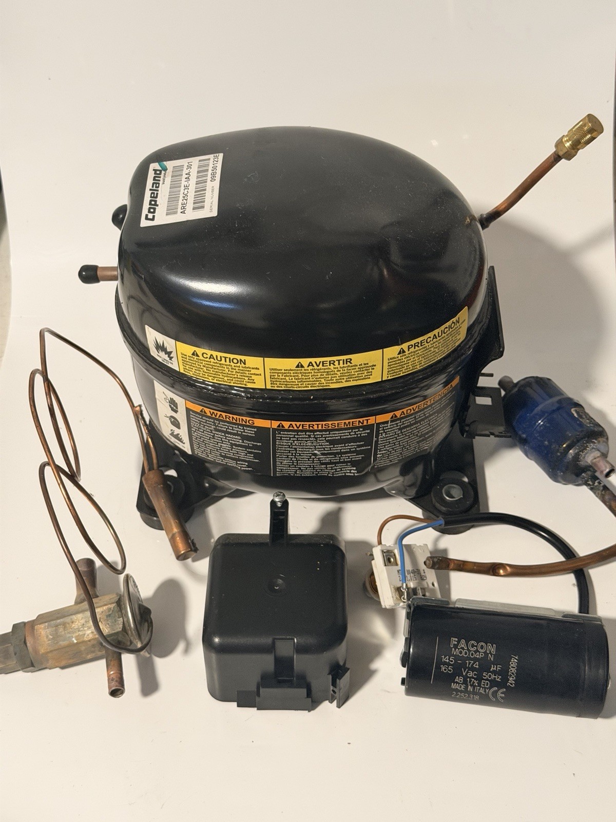Copeland Refrigeration Compressor ARE25C3E-IAA-301 Untested As Is