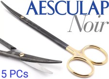 5X AESCULAP NOIR BC261WB Curved Durotip Supercut Delicate Metzenbaum Scissors 7