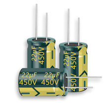 10Pcs 450V 22Uf Axial Polarized Aluminum Electrolytic Capacitors | Long Radial picture
