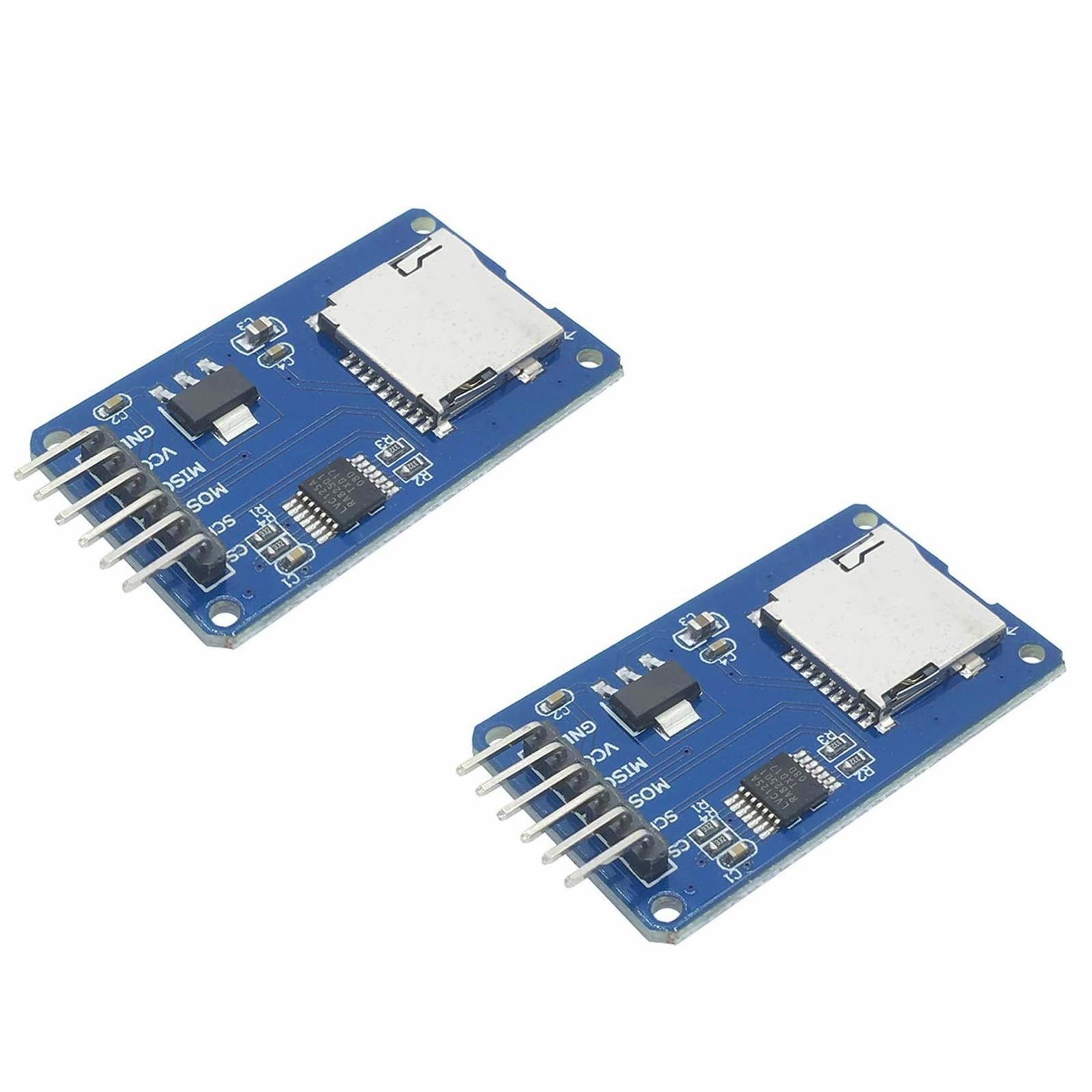 2pcs Micro SD TF Memory Card Reader Writer Module with SPI interface For Arduino 2pcs Micro SD TF Memory Card Reader Writer Module with SPI interface For Arduino