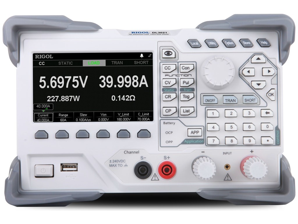 Rigol DL3021 Programmable DC Electronic Load (Single Channel, 150V/40A/15kHz Rigol DL3021 Programmable DC Electronic Load (Single Channel, 150V/40A/15kHz