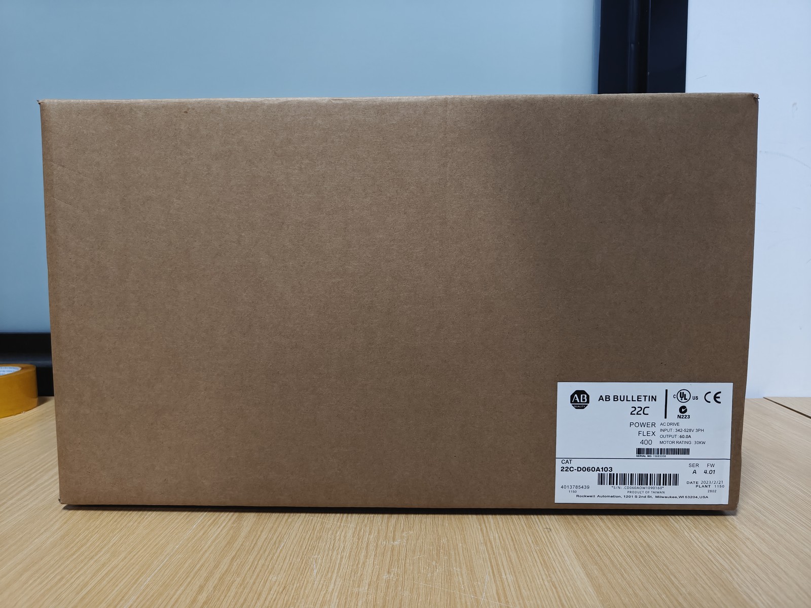 1PCS NEW Allen-Bradley 22C-D060A103 Power flex 400 AC Drive 40HP 22CD060A103