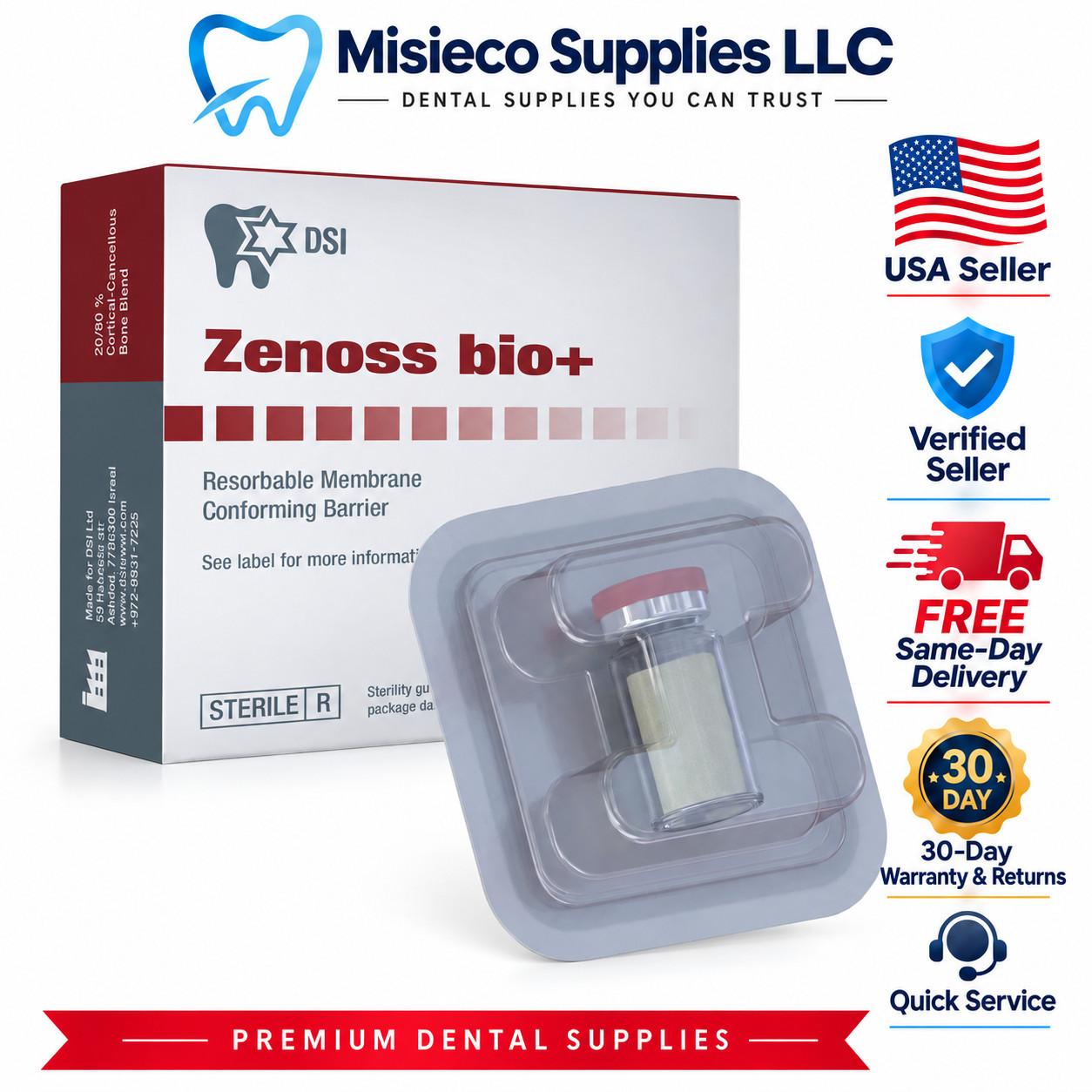 DSI Zenoss Bio Membrane - 30 × 40 mm DSI Zenoss Bio Membrane - 30 × 40 mm