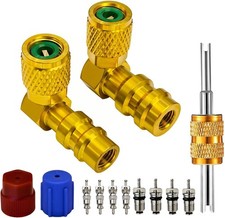 VOTNMIC R12 to R134A AC Retrofit Fitting Adapter Kit, Brass R12 R22 to R134A ... picture