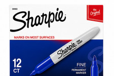 Sharpie Fine Point Permanent Marker Blue 12 Count Pack 30003 New Sealed picture