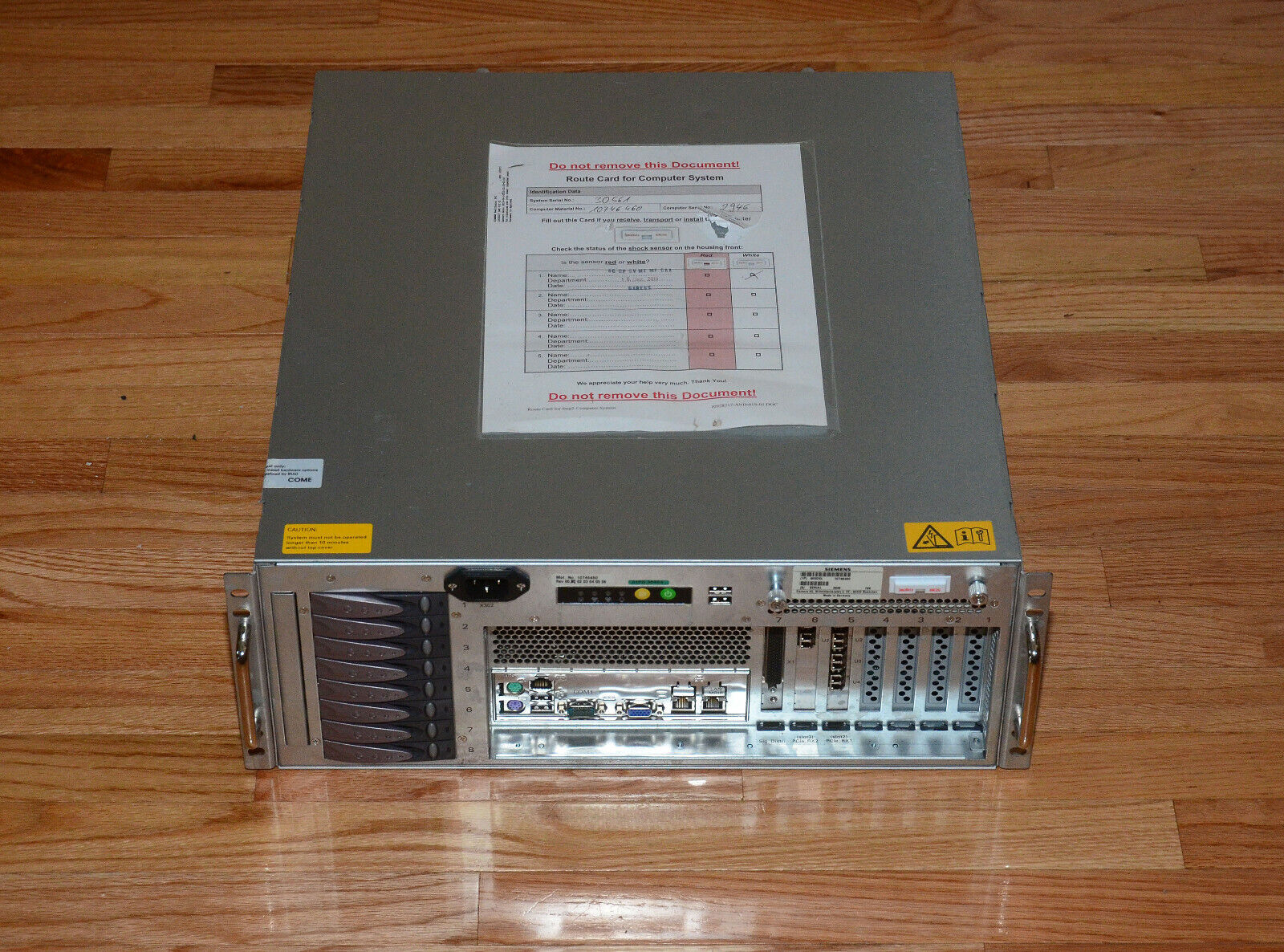 Siemens Server Computer 10746460 - With 10500992, 10500993 PCIe Cards
