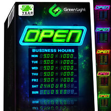 Led Open Sign with Business Hours – Stand Out with 1000’s Color Combos to Match picture
