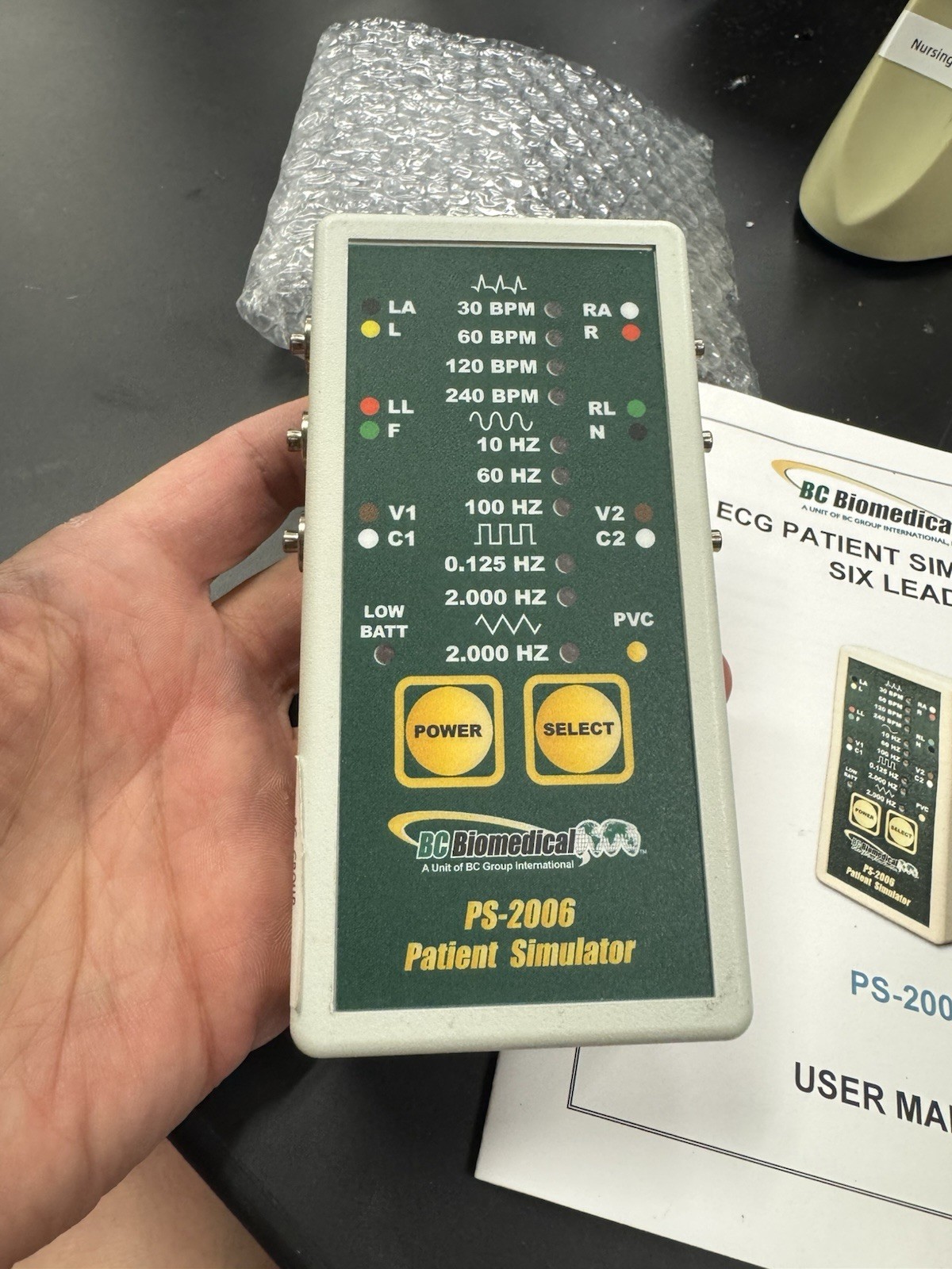 BC Biomedical PS-2006 ECG Patient Simulator 6-Lead Digital. Brand New In Box. BC Biomedical PS-2006 ECG Patient Simulator 6-Lead Digital. Brand New In Box.