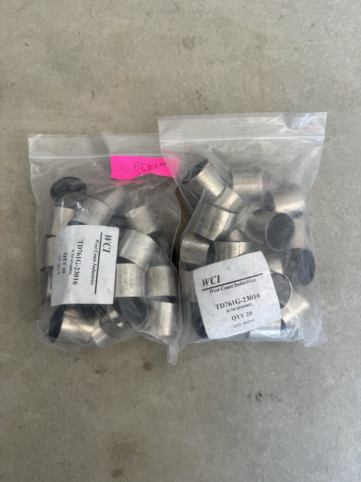 West Coast Industries WCI TD761G-23016 ICN 43108892 Lot of 40 NOS West Coast Industries WCI TD761G-23016 ICN 43108892 Lot of 40 NOS