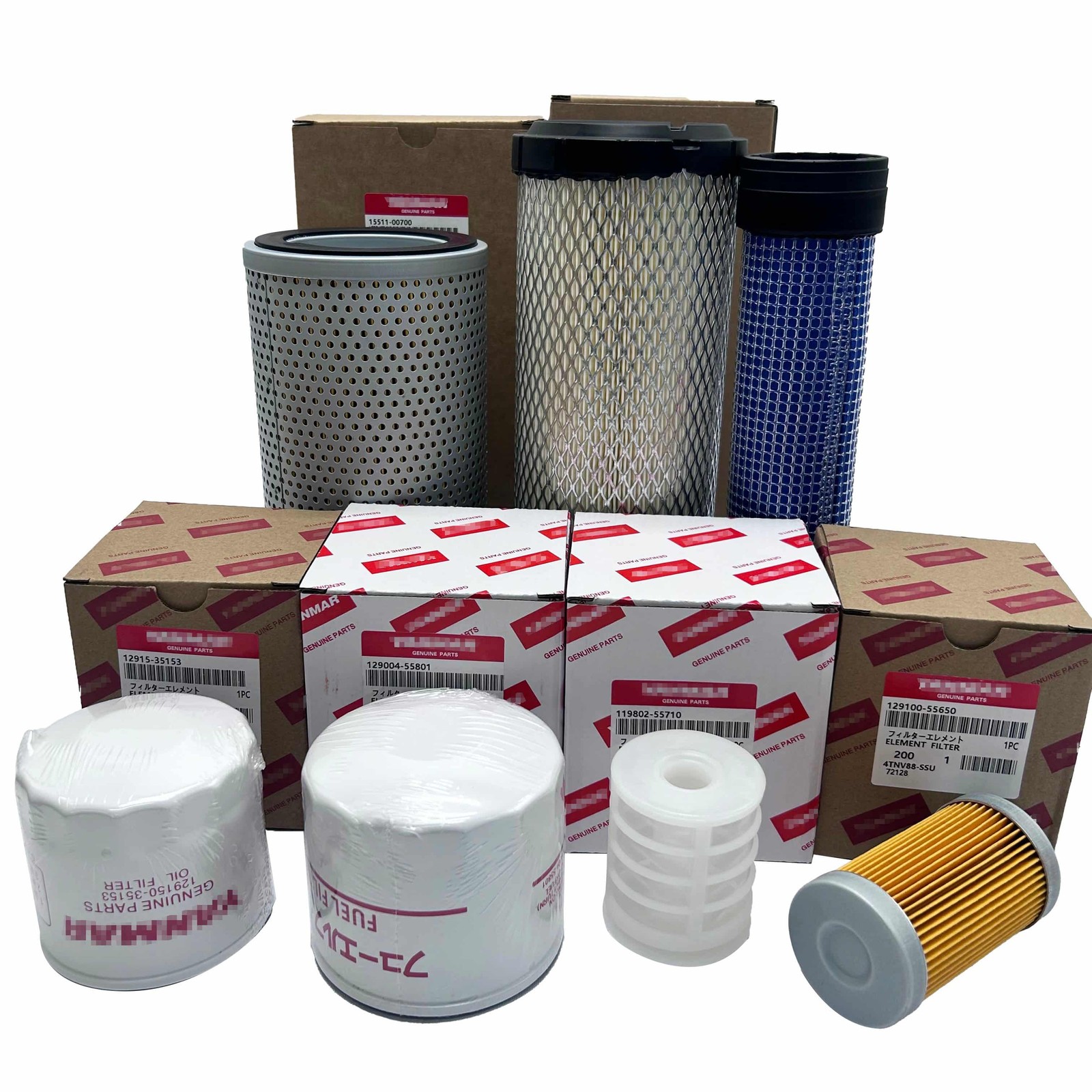 OEM Complete Maintenance Filter Kit For Yanmar 3TNV88 Engine
