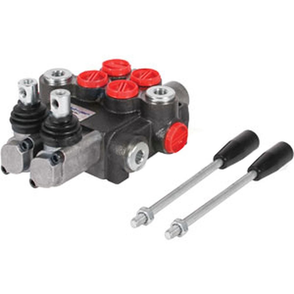 Hydraulic Monoblock Spool Valve SAE ORB Fittings Fits Kubota L & B Series 9GPM
