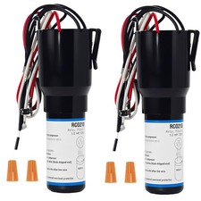 2 Pack 3-in-1 Hard Start Capacitor & Solid State Relay for 1/3-1/2 HP 120VAC picture