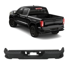 Black Rear Bumper Dual Exhaust for Silverado Sierra 1500 2019-2023 GM1103210 picture