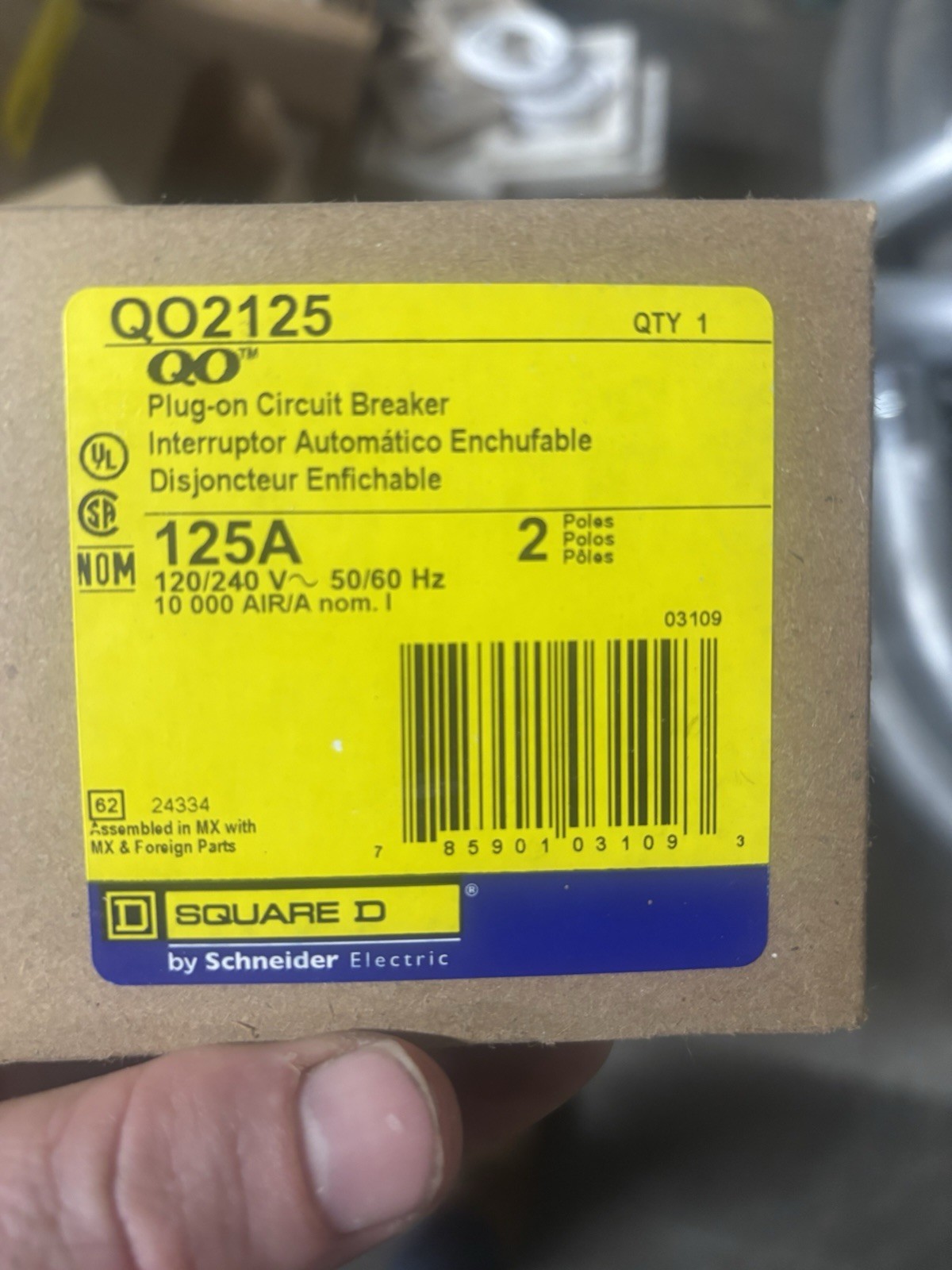 QO2125 125A Circuit Breaker QO2125 125A Circuit Breaker